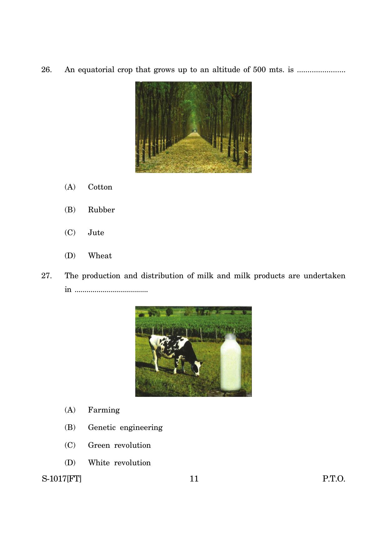 Goa Board Class 10 Geography & Economics (E) (November 2022) Question Paper - Page 11