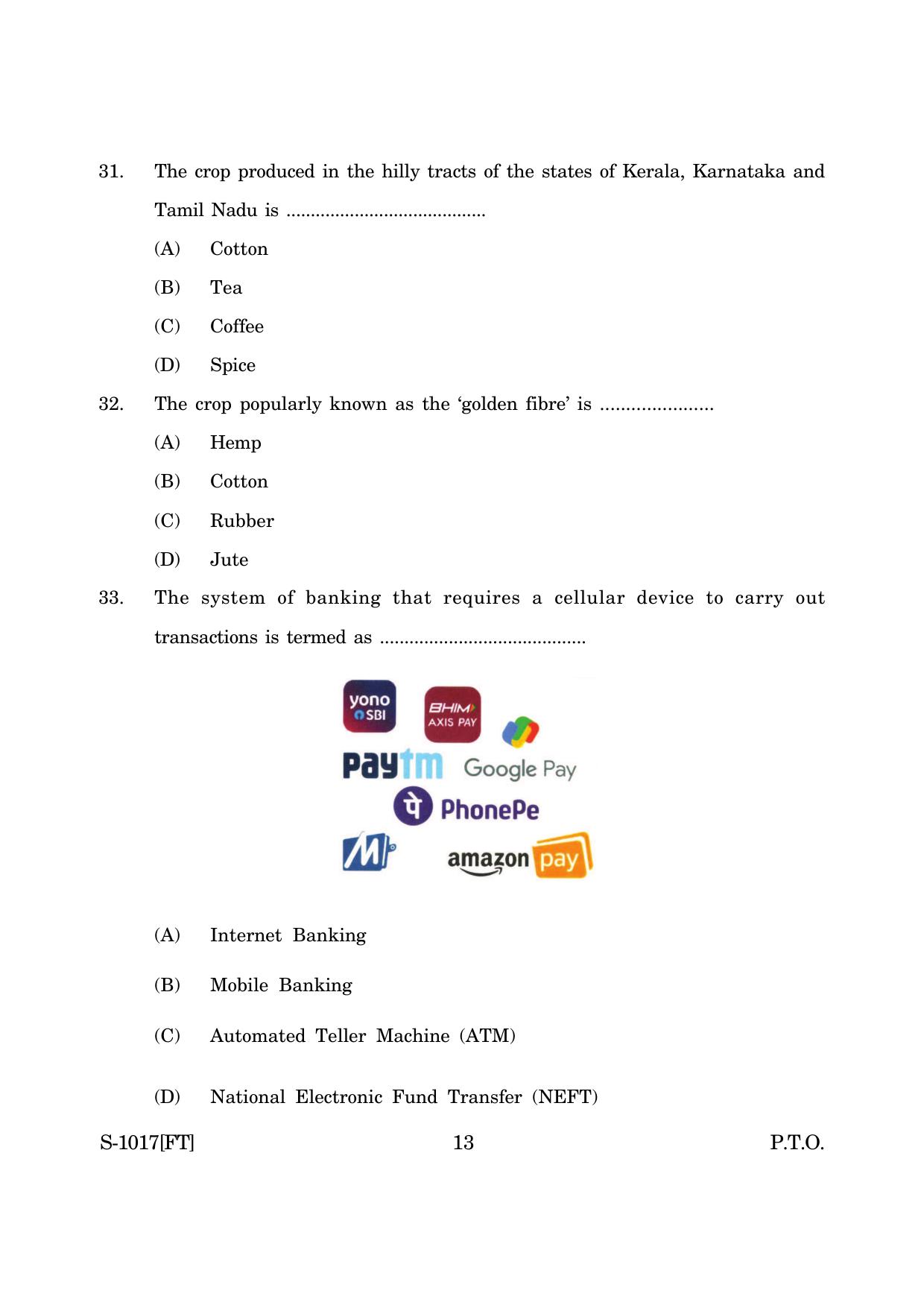 Goa Board Class 10 Geography & Economics (E) (November 2022) Question Paper - Page 13