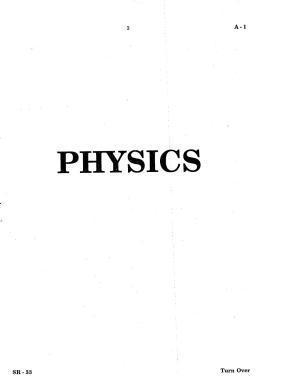 KCET Physics 2007 Question Papers