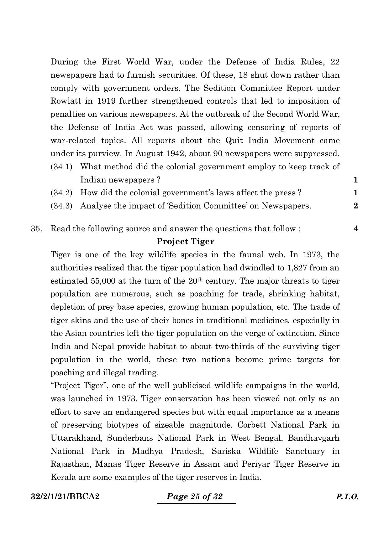 CBSE Class 10 32-2-1 Social Science 2024 Question Paper - Page 25