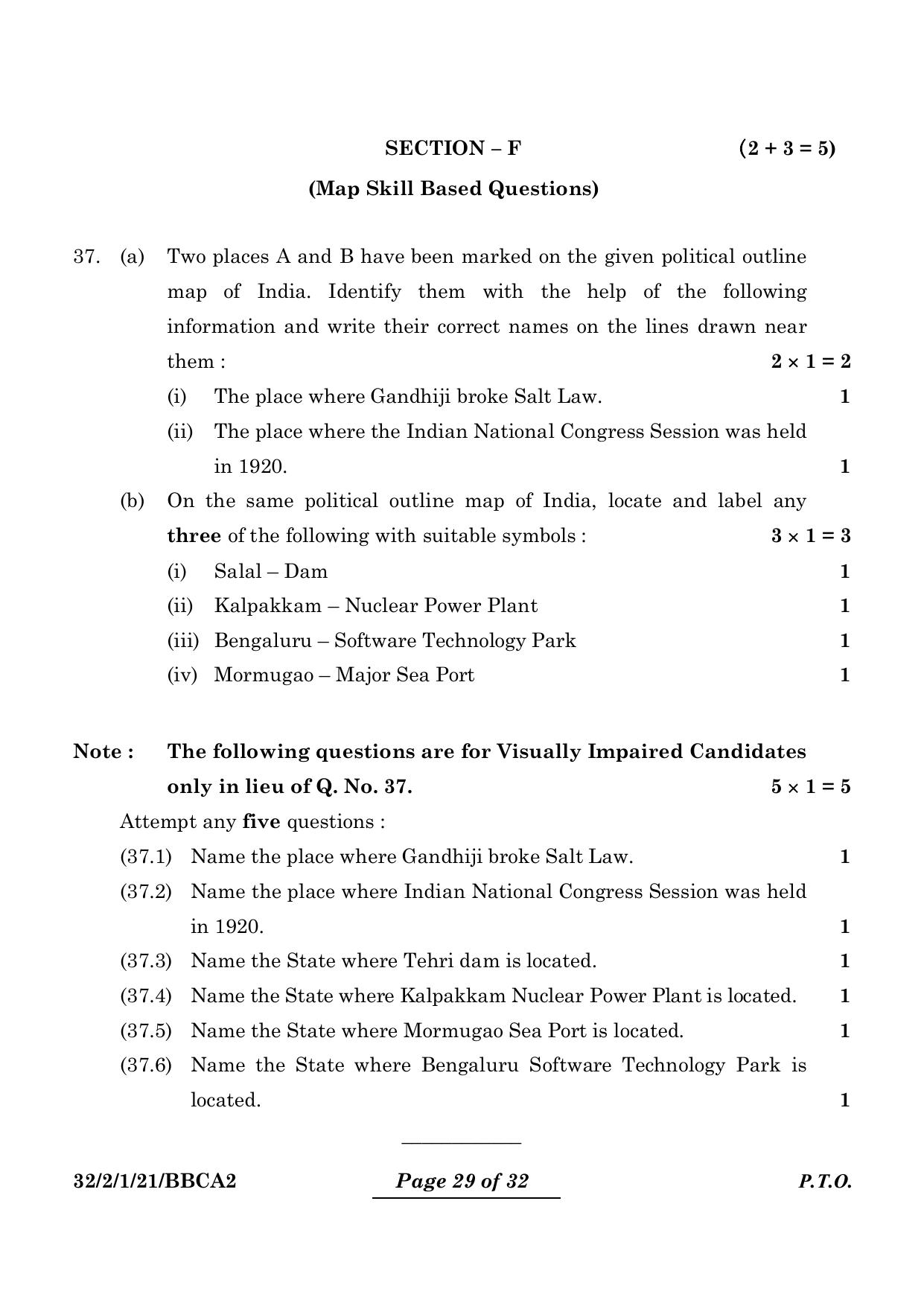 CBSE Class 10 32-2-1 Social Science 2024 Question Paper - Page 29