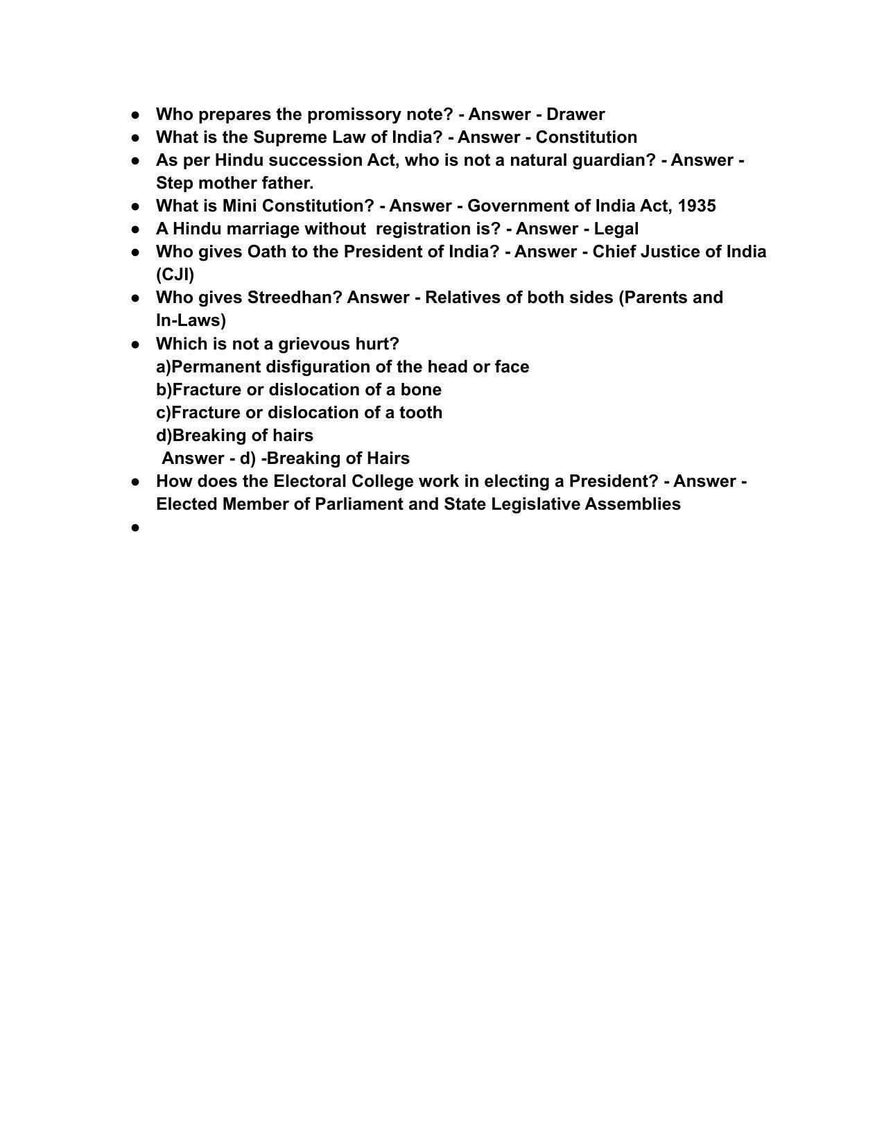 MH CET Law 2022 Question Paper for 3-year Legal Aptitude and Reasoning - Page 2