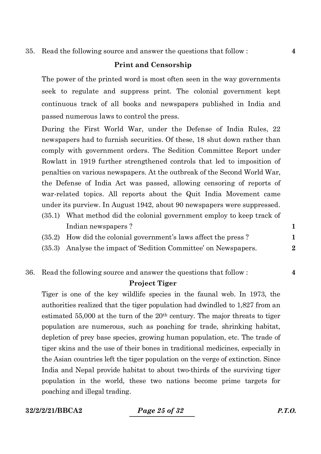CBSE Class 10 32-2-2 Social Science 2024 Question Paper - Page 25