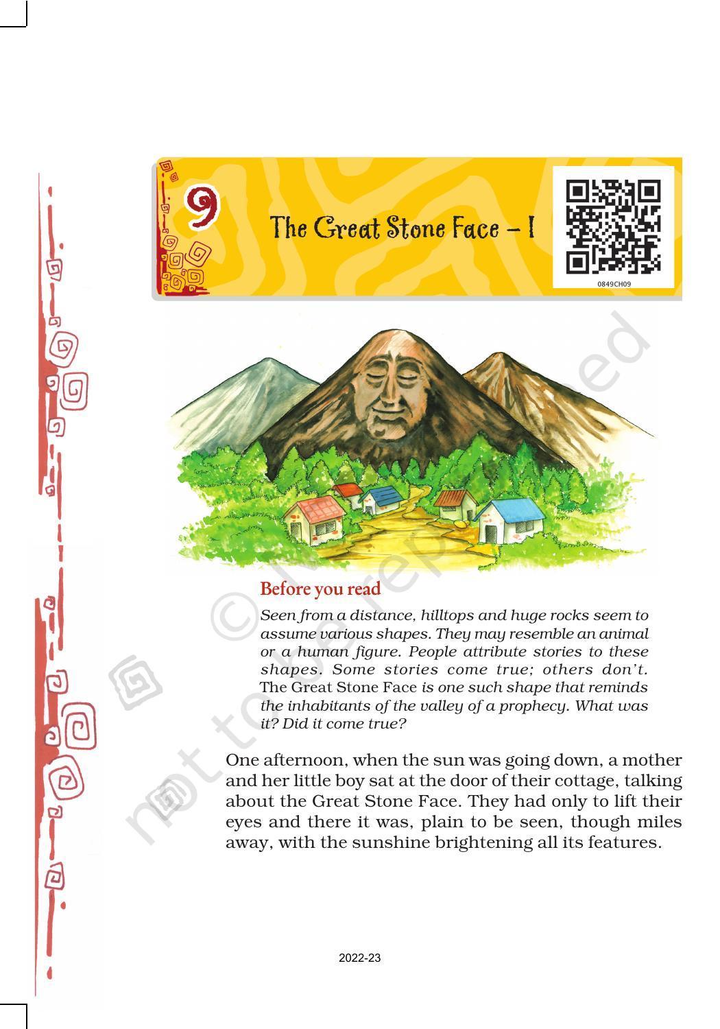 NCERT Book for Class 8 English Chapter 9 The Great Stone Face 1 - Page 1