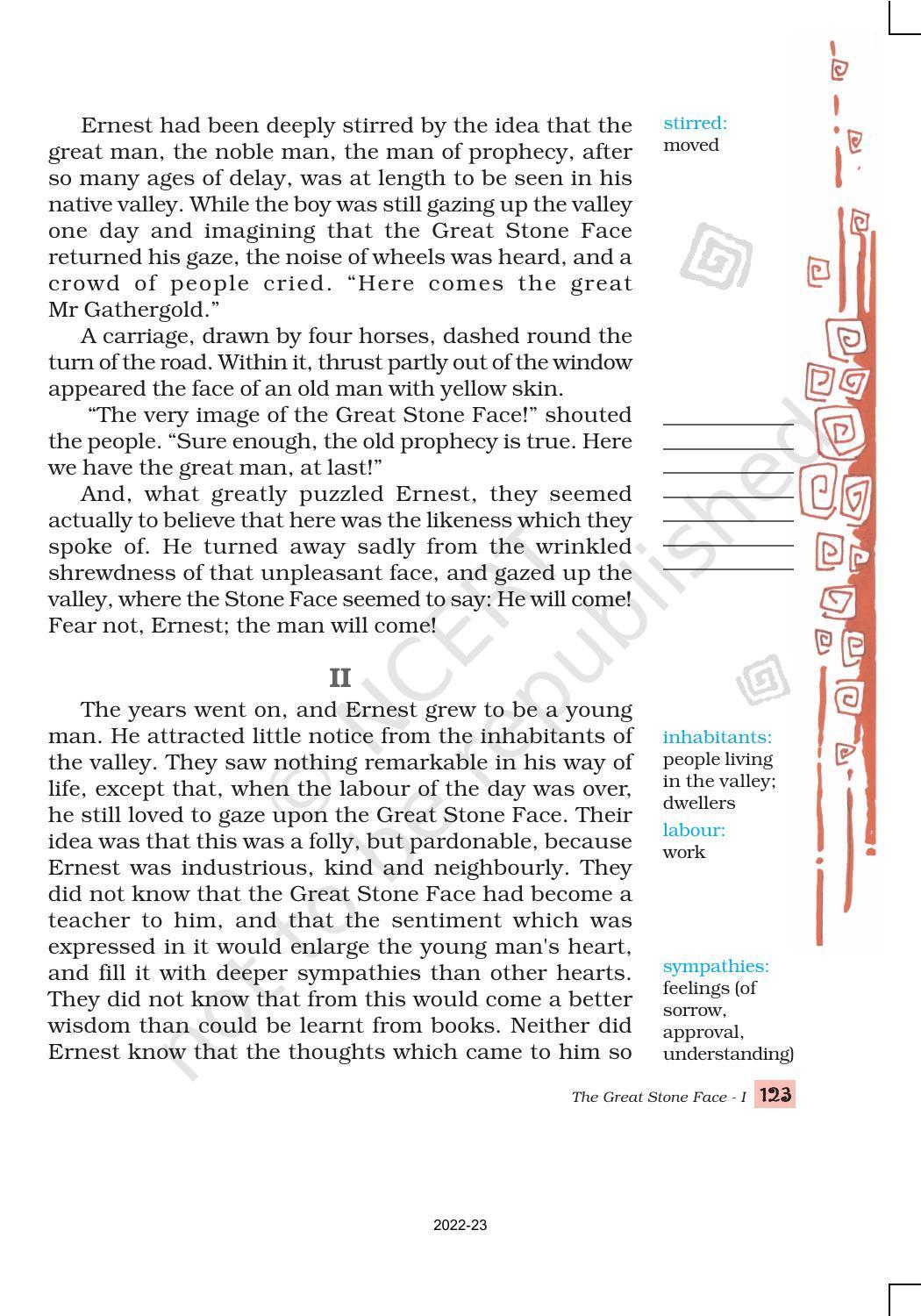 NCERT Book for Class 8 English Chapter 9 The Great Stone Face 1 - Page 4