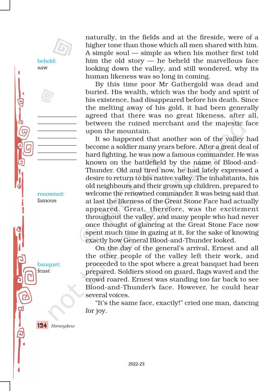 NCERT Book for Class 8 English Chapter 9 The Great Stone Face 1 - Page 5