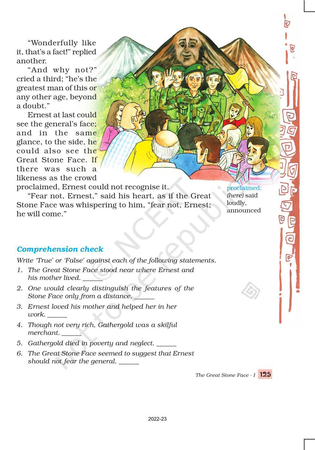 NCERT Book for Class 8 English Chapter 9 The Great Stone Face 1 - Page 6