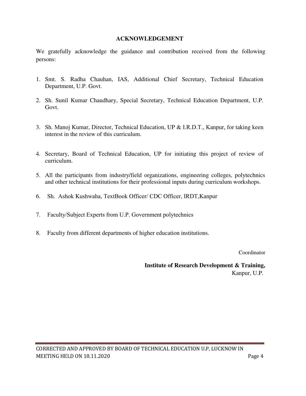 SYLLABUS FOR FIRST SEMESTER SESSION (2020-2021) - TWO SEMESTER POST GRADUATE DIPLOMA COURSE IN RETAIL MANAGEMENT - Page 4