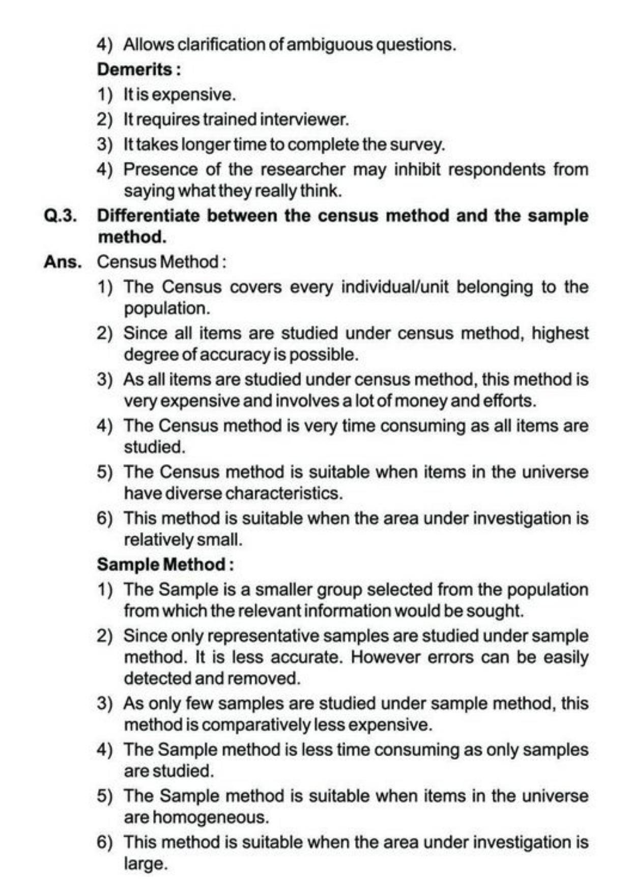 Class 11 Notes, Question & Practice Paper - Economics (Topic 2(A) : Collection, Organisation and Presentation of Data) - Page 8