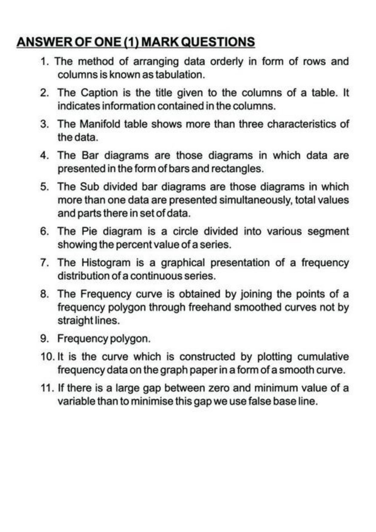 Class 11 Notes, Question & Practice Paper - Economics (Topic 2(A) : Collection, Organisation and Presentation of Data) - Page 26