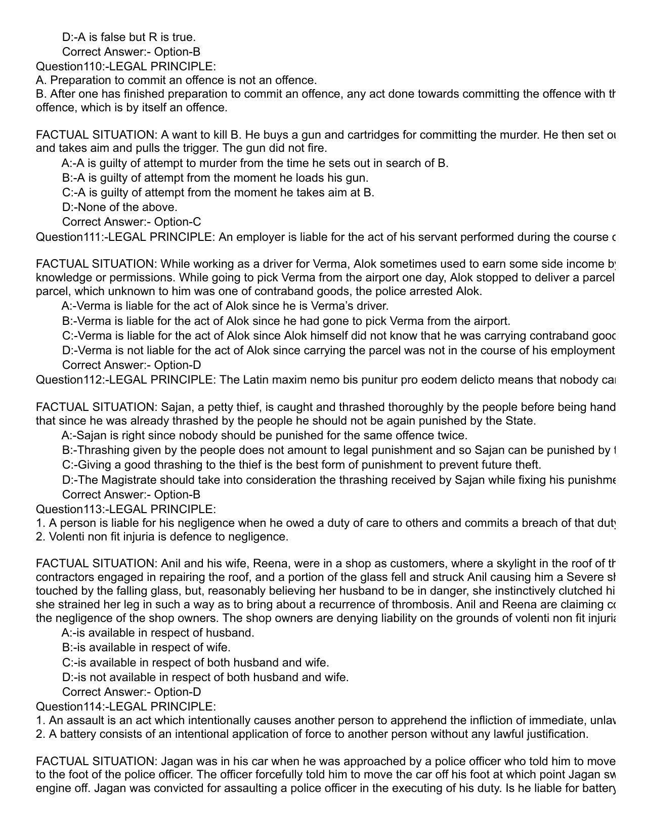 Kerala 2019 LLB 3-Year Question Paper with Answer Key - Page 14