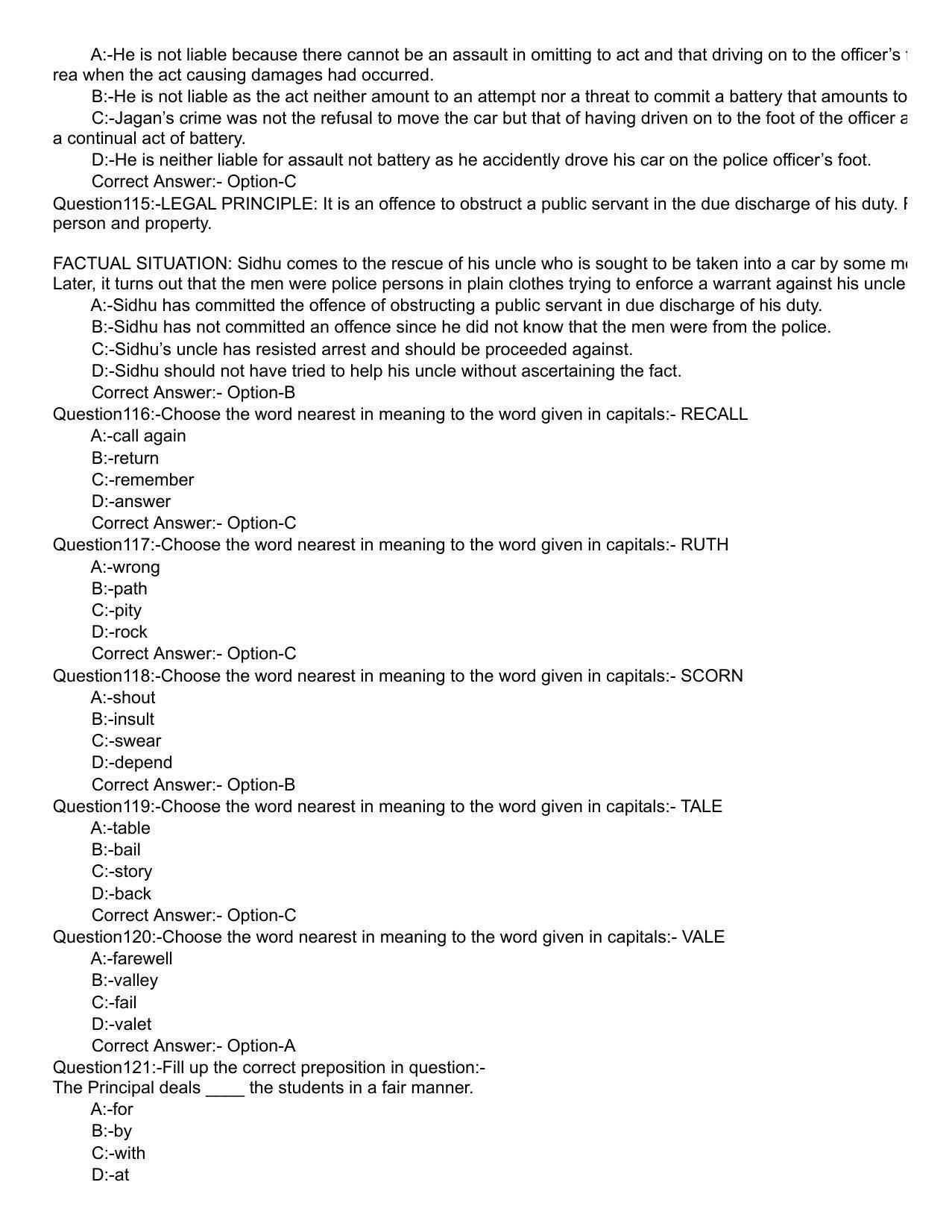 Kerala 2019 LLB 3-Year Question Paper with Answer Key - Page 15