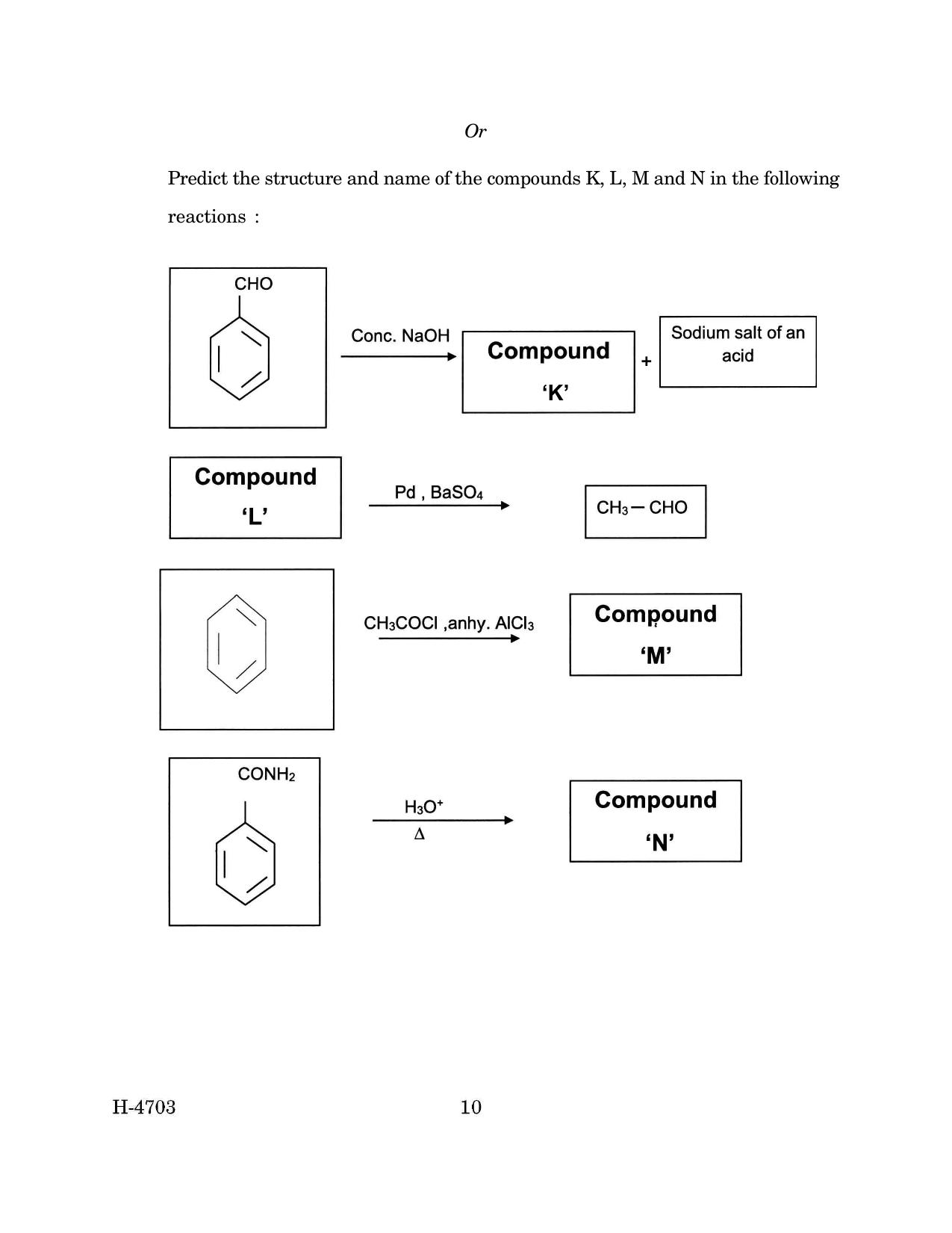 Goa Board Class 12 Chemistry (March 2024) Question Paper - Page 10
