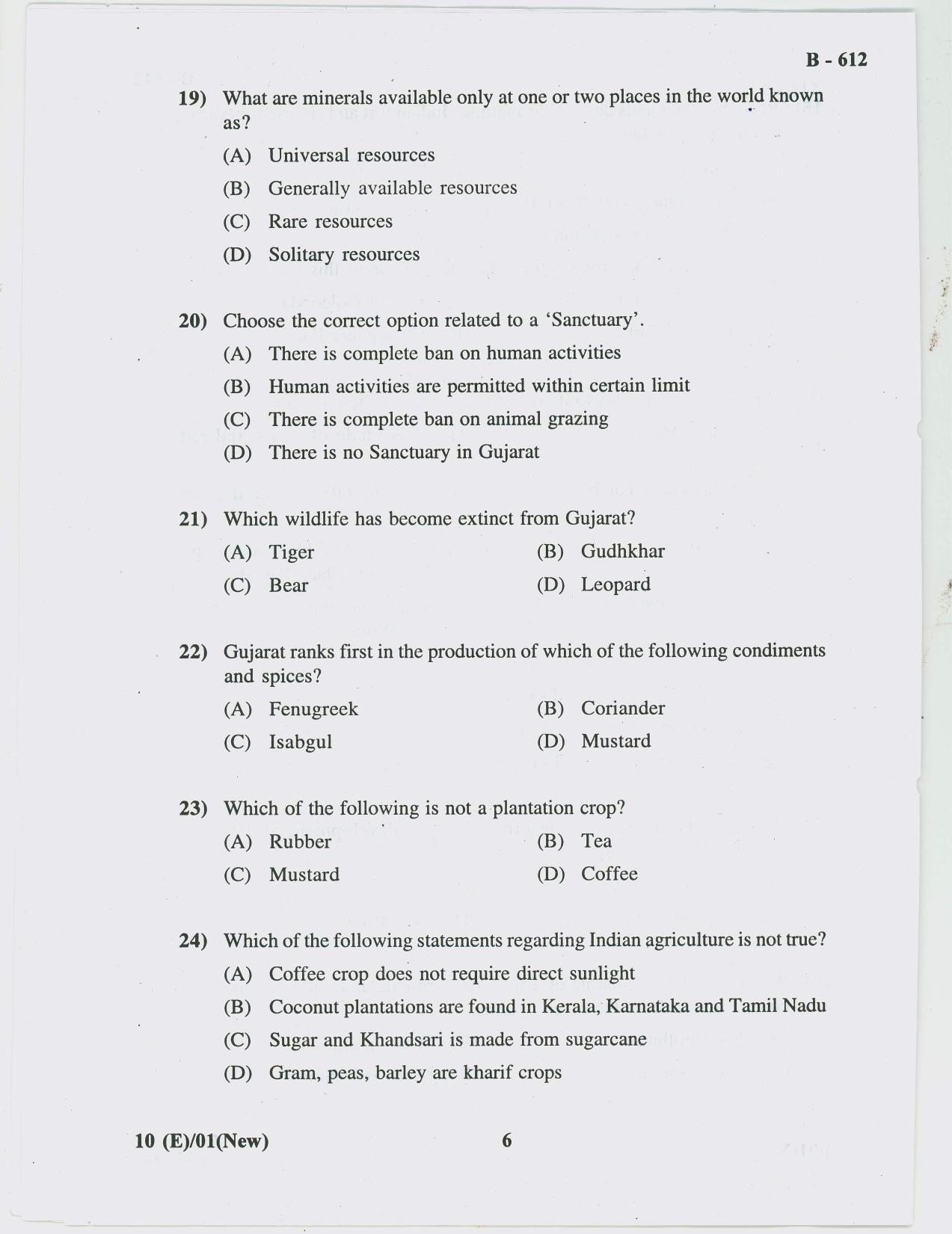 Gujarat Board Class 10th Question Paper 2018 - 10 Social Science( 10th ENG MED ) - Page 6