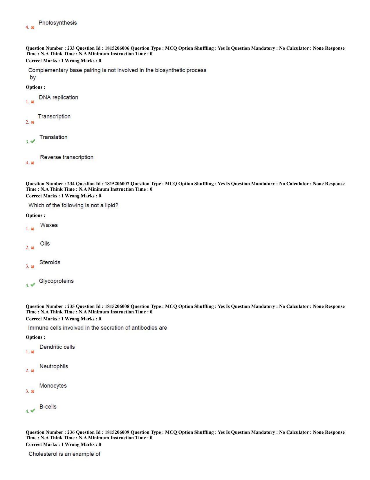 TS CPGET 2023 M Sc BiochemistryEnvironmentalScienceForensicScienceGeneticsandMicrobiolo (Shift 2) Question Paper with Answer Key - Page 95