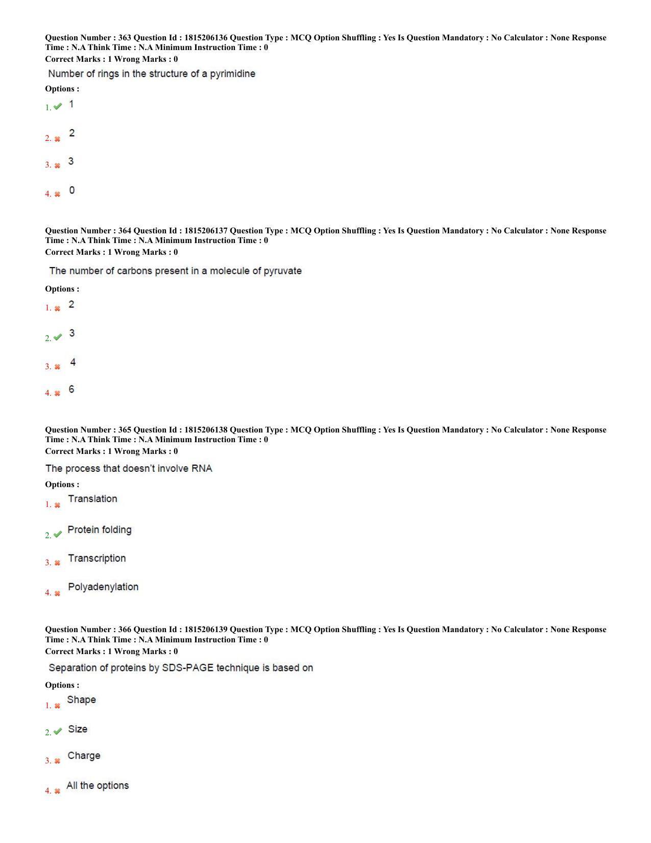 TS CPGET 2023 M Sc BiochemistryEnvironmentalScienceForensicScienceGeneticsandMicrobiolo (Shift 2) Question Paper with Answer Key - Page 131