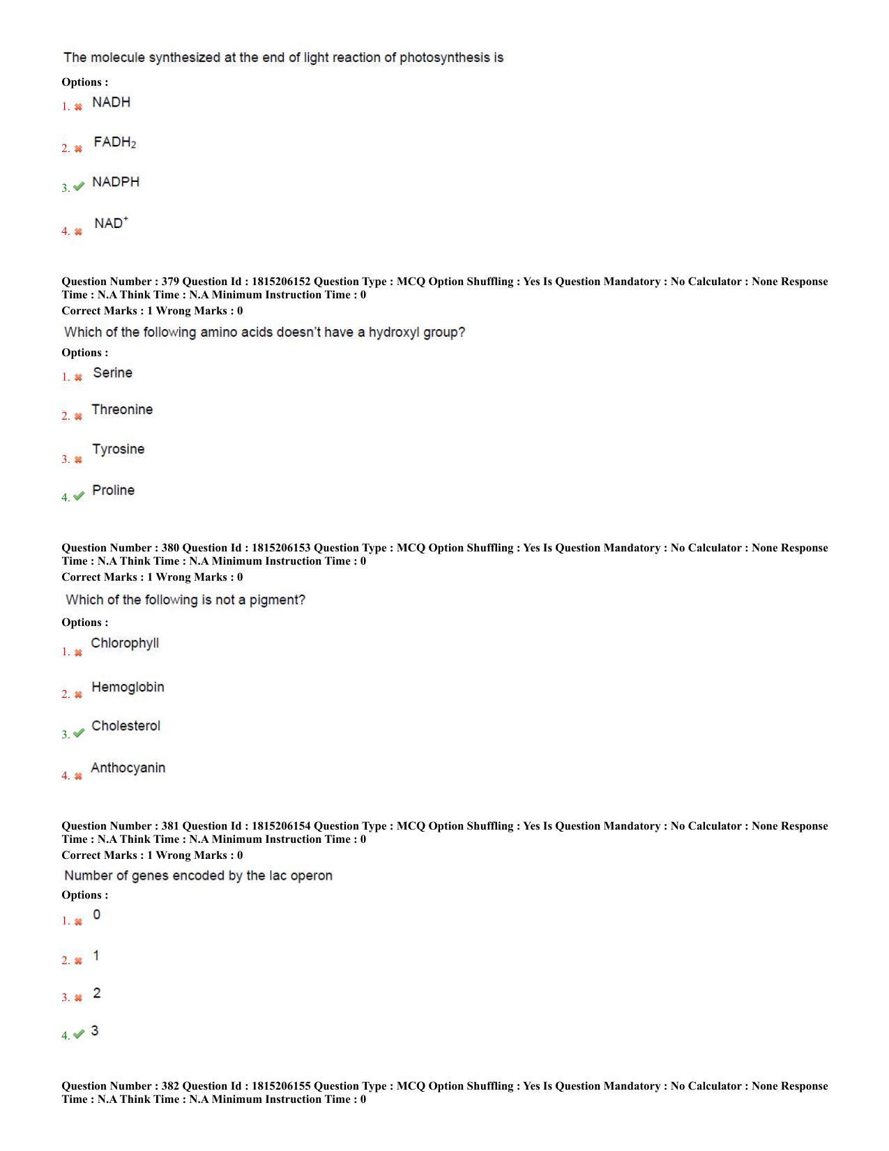 TS CPGET 2023 M Sc BiochemistryEnvironmentalScienceForensicScienceGeneticsandMicrobiolo (Shift 2) Question Paper with Answer Key - Page 135