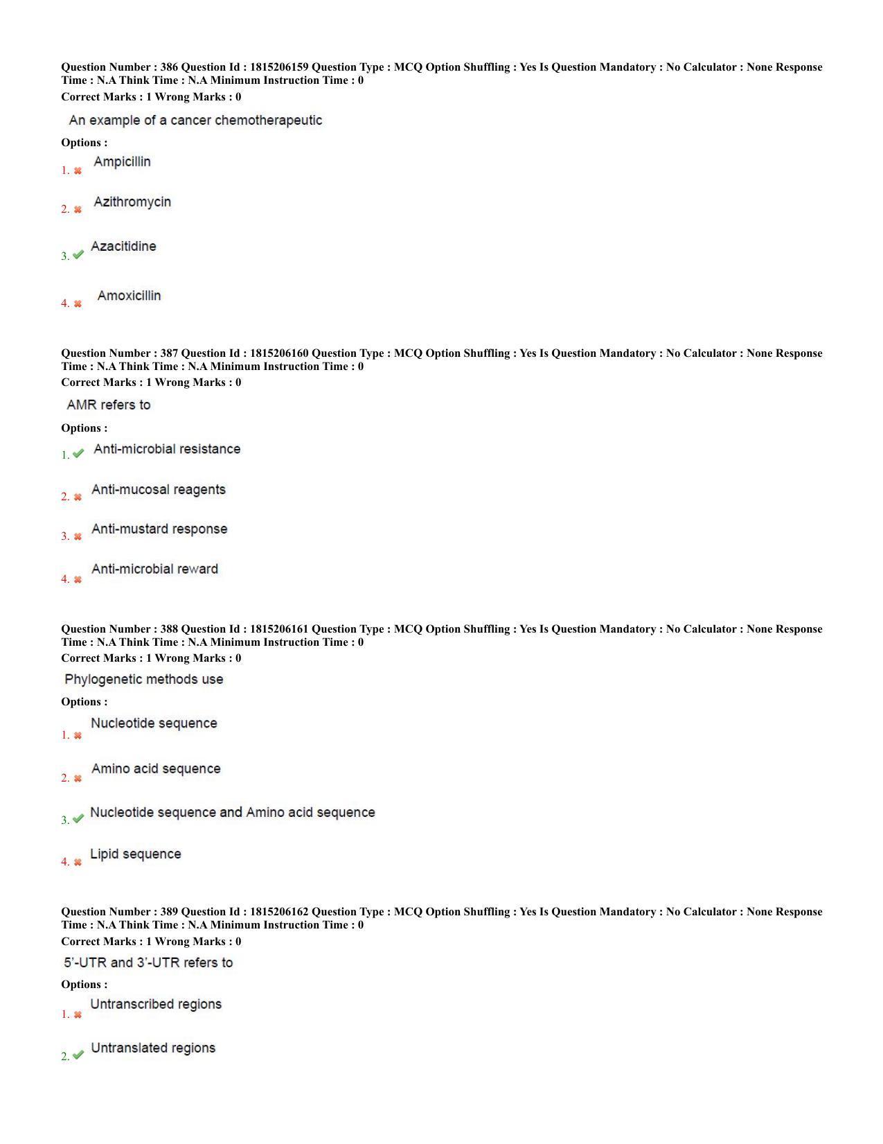 TS CPGET 2023 M Sc BiochemistryEnvironmentalScienceForensicScienceGeneticsandMicrobiolo (Shift 2) Question Paper with Answer Key - Page 137