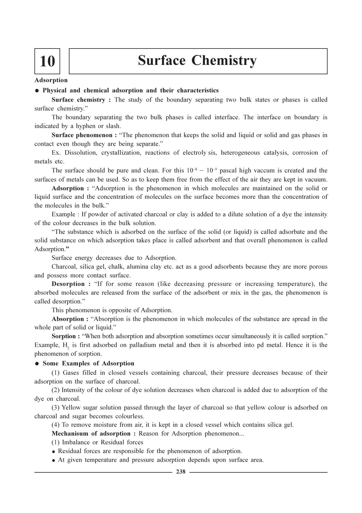 GSEB HSC Chemistry Question Paper (English Medium)- Chapter 10 - Page 1