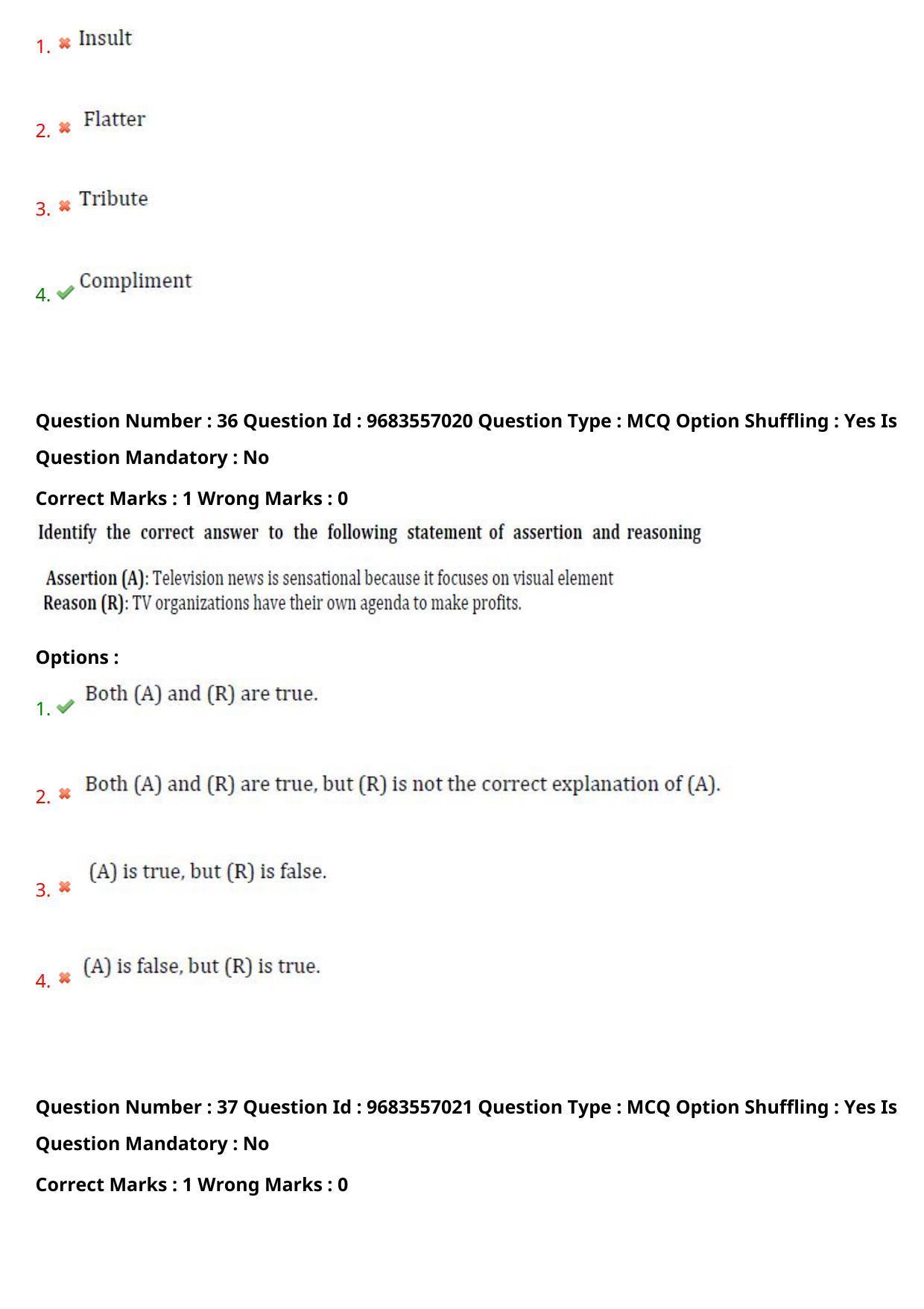TS CPGET 2021 M.A. Journalism and Mass Communication  (Shift 3) Question Paper with Answer Key - Page 21