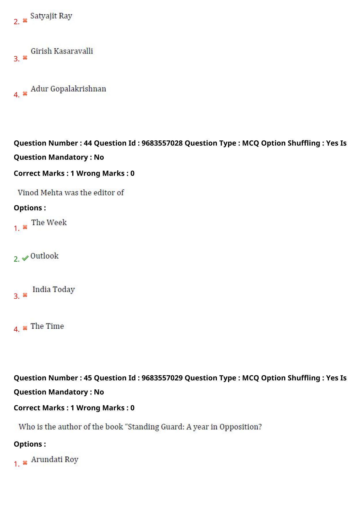 TS CPGET 2021 M.A. Journalism and Mass Communication  (Shift 3) Question Paper with Answer Key - Page 26