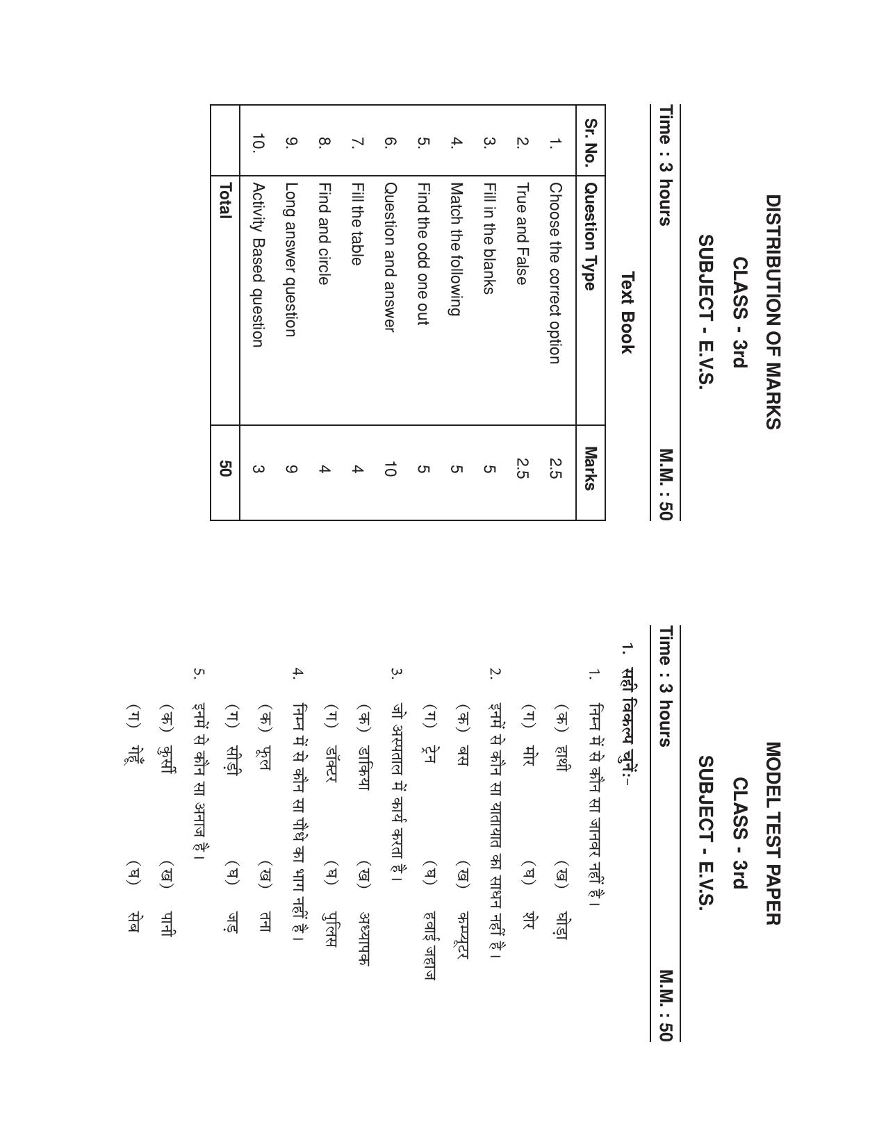 HPBOSE Class 3 Sample Question Papers - Page 6
