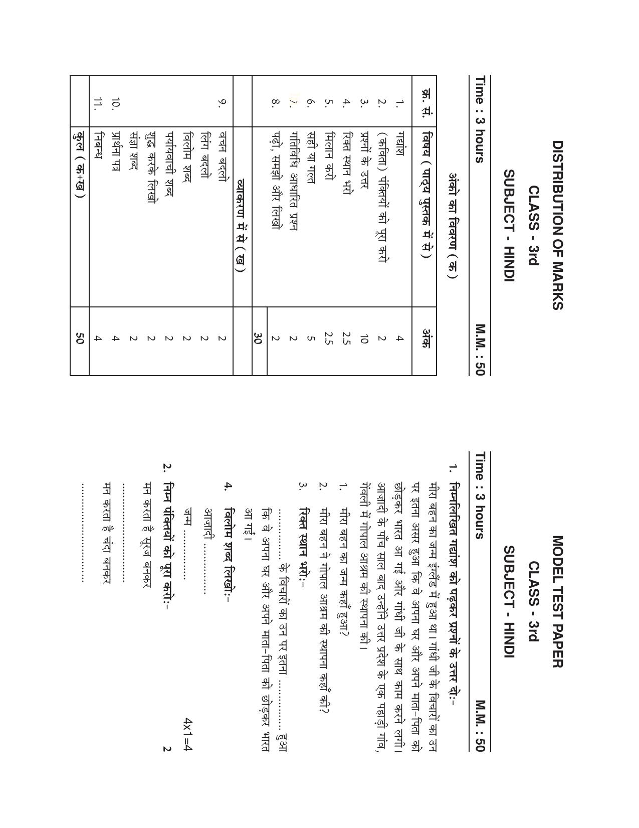 HPBOSE Class 3 Sample Question Papers - Page 11