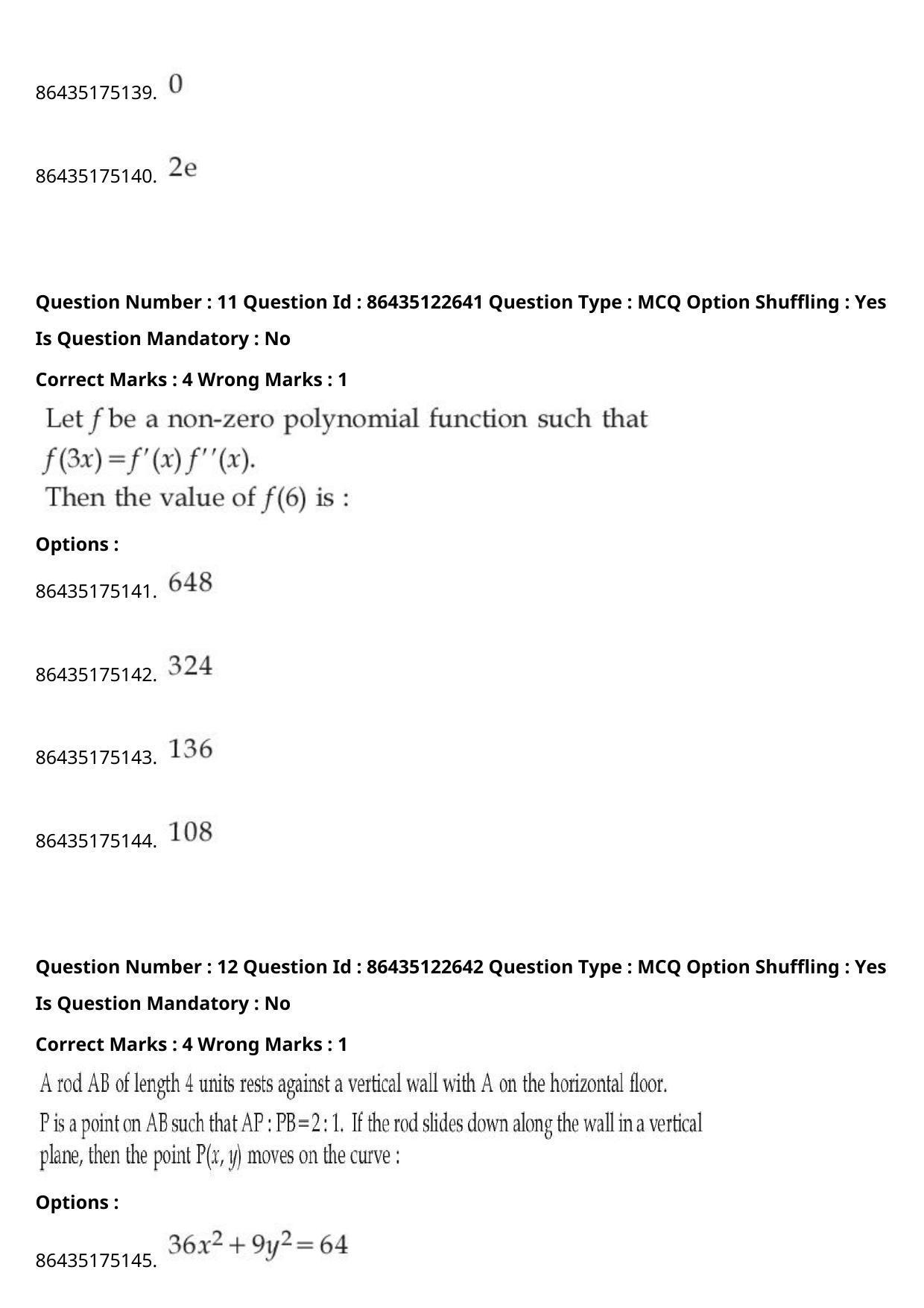 JEE Mains 2021: B Arch & B Planning English (Shift 2) 02-09-2021 Question Paper - Page 8