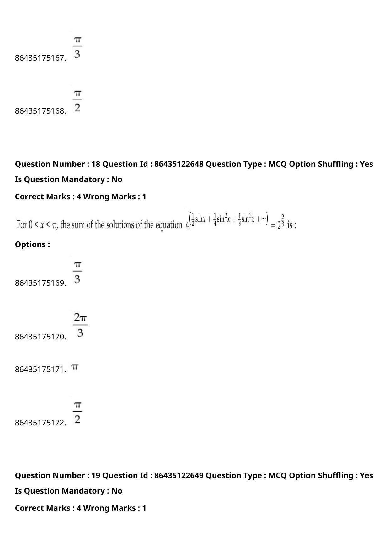 JEE Mains 2021: B Arch & B Planning English (Shift 2) 02-09-2021 Question Paper - Page 12