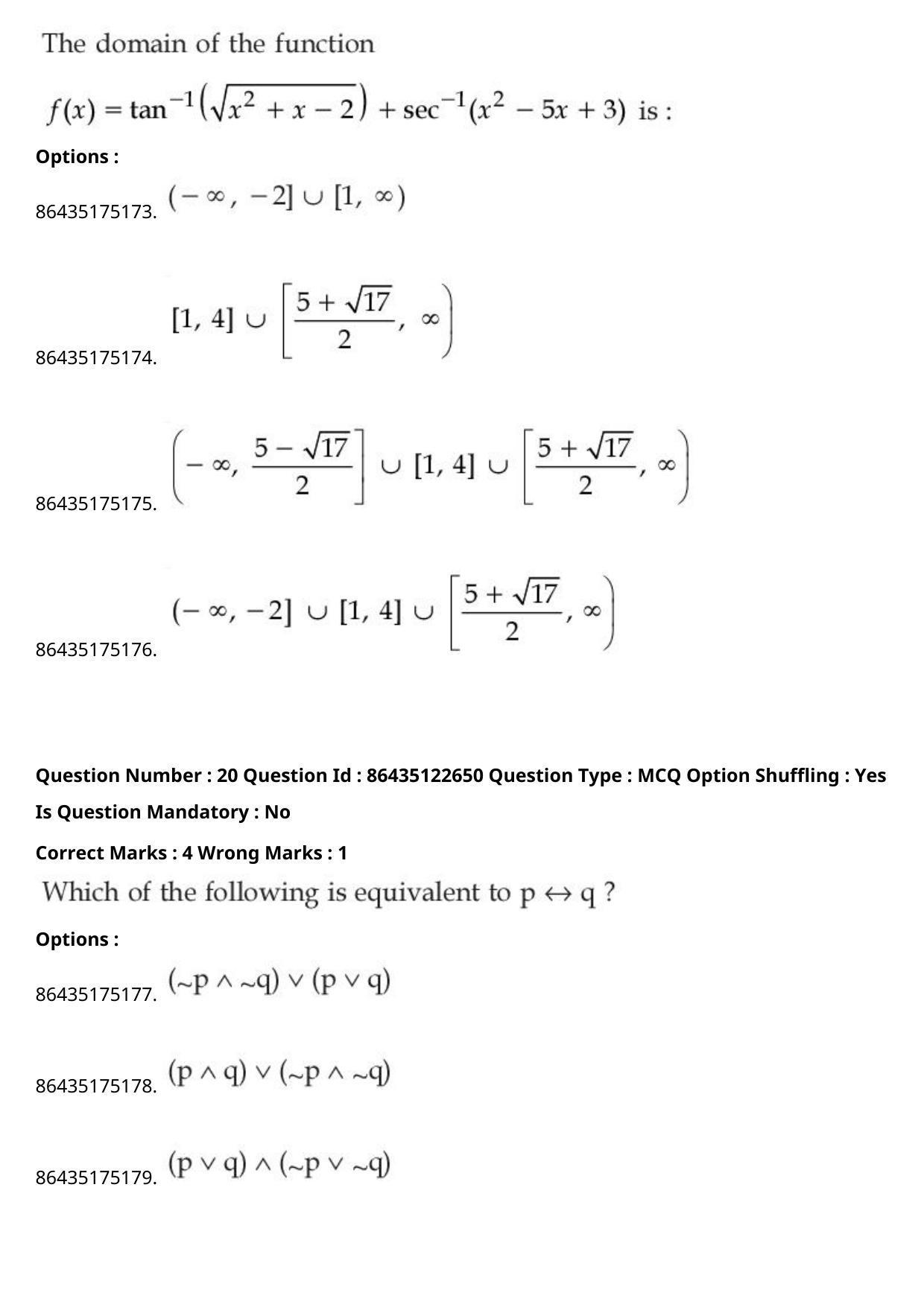 JEE Mains 2021: B Arch & B Planning English (Shift 2) 02-09-2021 Question Paper - Page 13