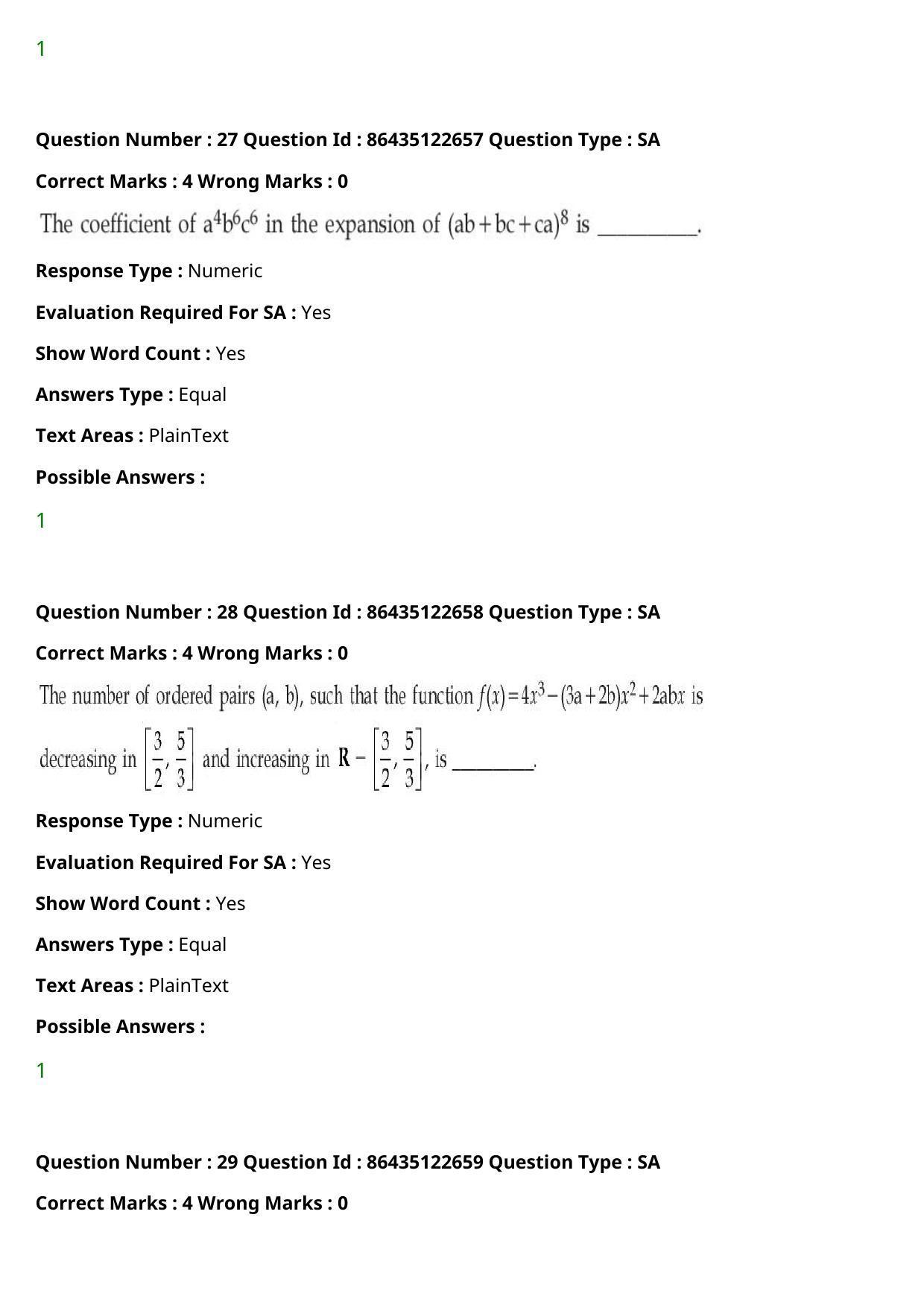 JEE Mains 2021: B Arch & B Planning English (Shift 2) 02-09-2021 Question Paper - Page 17