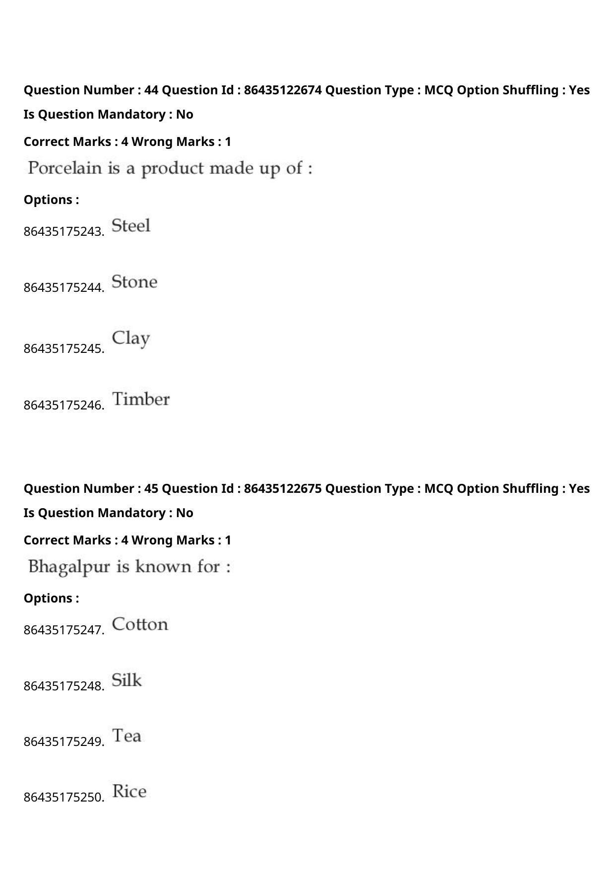 JEE Mains 2021: B Arch & B Planning English (Shift 2) 02-09-2021 Question Paper - Page 26