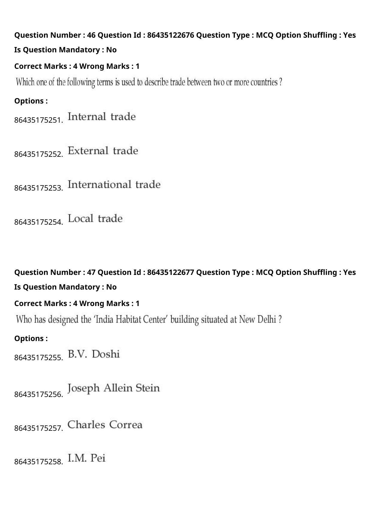 JEE Mains 2021: B Arch & B Planning English (Shift 2) 02-09-2021 Question Paper - Page 27
