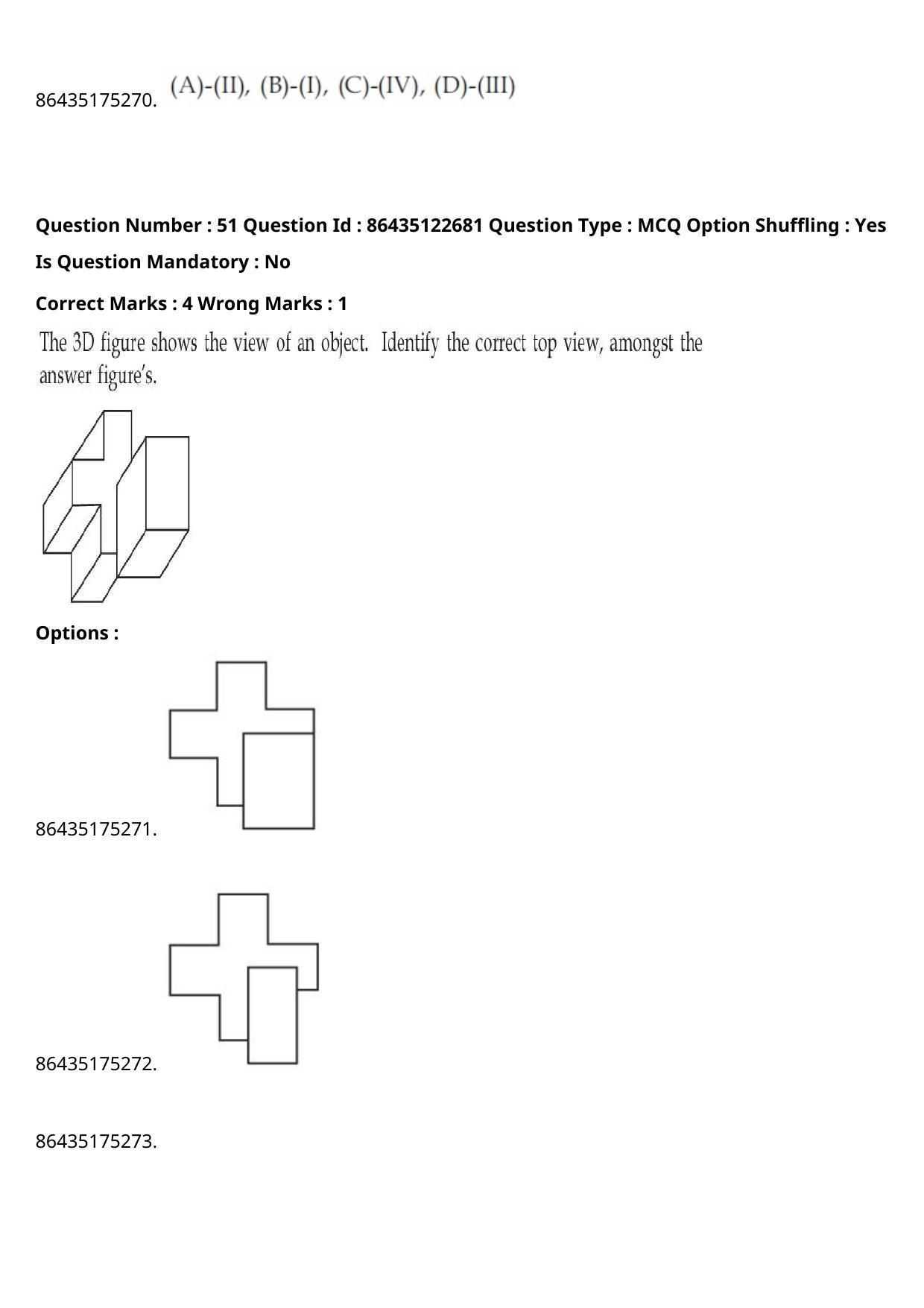 JEE Mains 2021: B Arch & B Planning English (Shift 2) 02-09-2021 Question Paper - Page 31