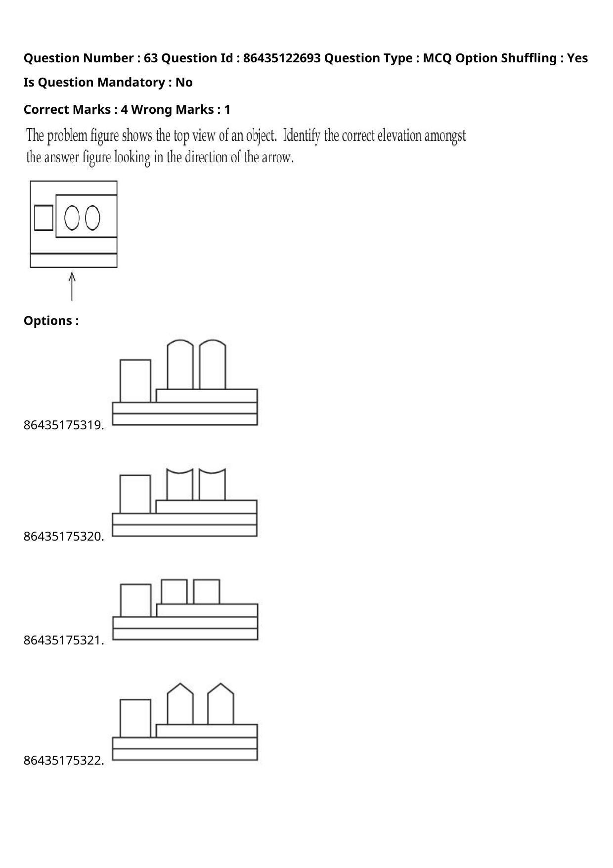 JEE Mains 2021: B Arch & B Planning English (Shift 2) 02-09-2021 Question Paper - Page 45