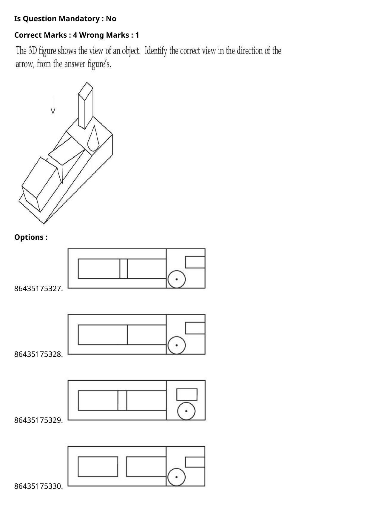 JEE Mains 2021: B Arch & B Planning English (Shift 2) 02-09-2021 Question Paper - Page 47