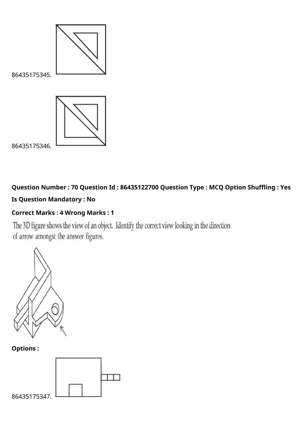 JEE Mains 2021: B Arch & B Planning English (Shift 2) 02-09-2021 Question Paper - Page 53