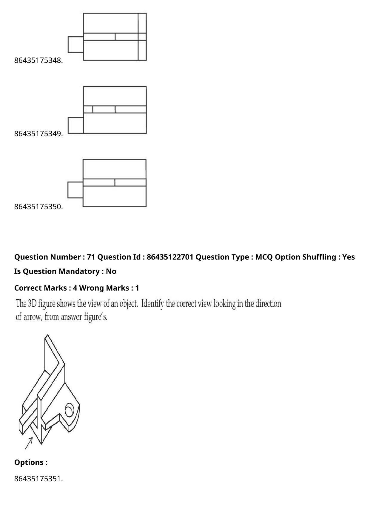 JEE Mains 2021: B Arch & B Planning English (Shift 2) 02-09-2021 Question Paper - Page 54