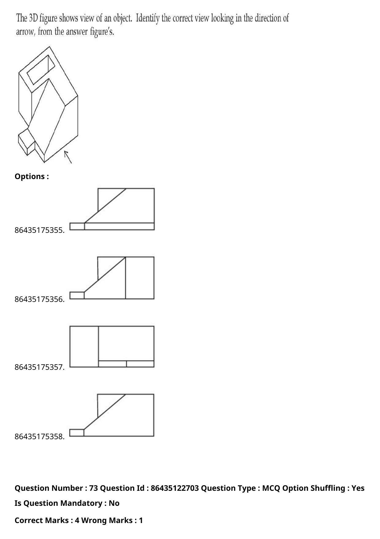 JEE Mains 2021: B Arch & B Planning English (Shift 2) 02-09-2021 Question Paper - Page 56