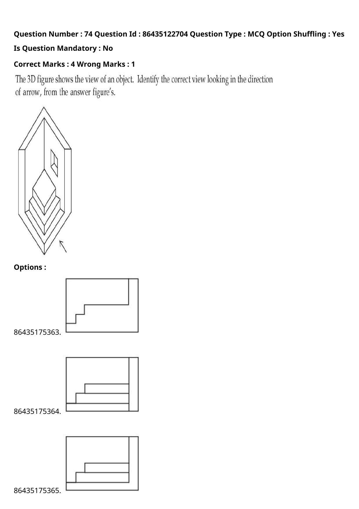 JEE Mains 2021: B Arch & B Planning English (Shift 2) 02-09-2021 Question Paper - Page 58