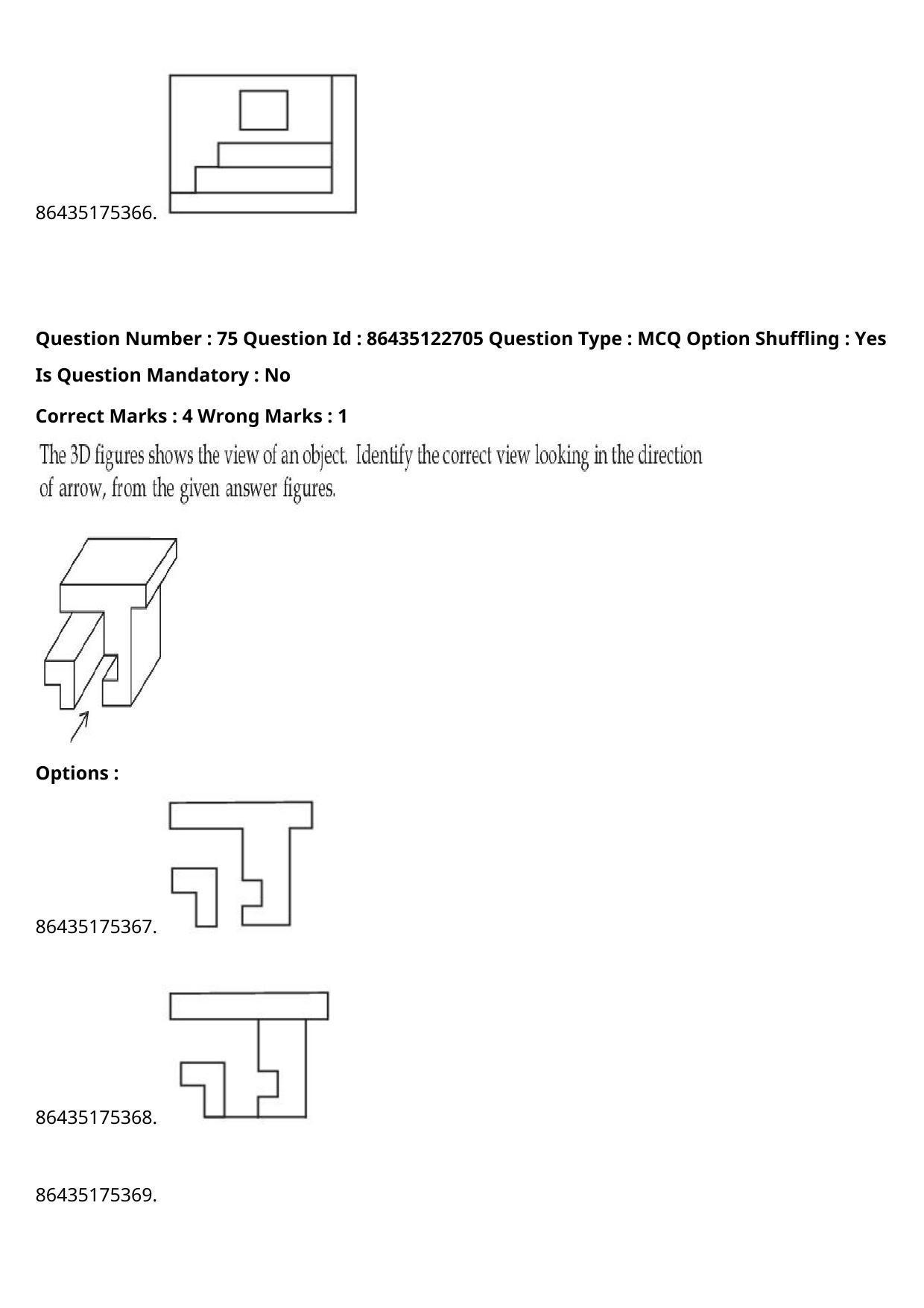 JEE Mains 2021: B Arch & B Planning English (Shift 2) 02-09-2021 Question Paper - Page 59