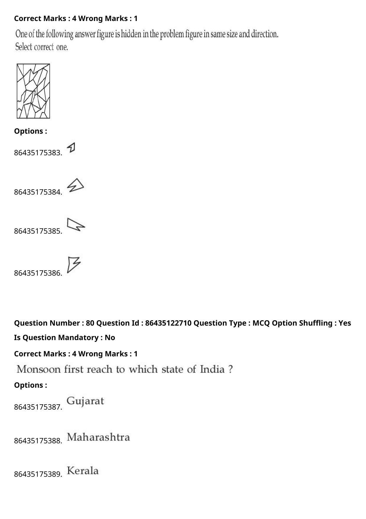 JEE Mains 2021: B Arch & B Planning English (Shift 2) 02-09-2021 Question Paper - Page 63