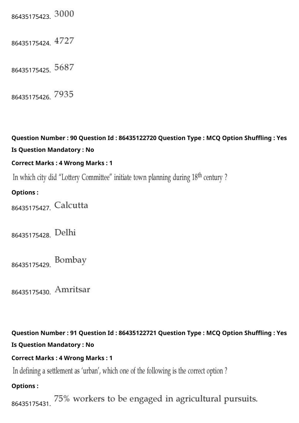 JEE Mains 2021: B Arch & B Planning English (Shift 2) 02-09-2021 Question Paper - Page 69