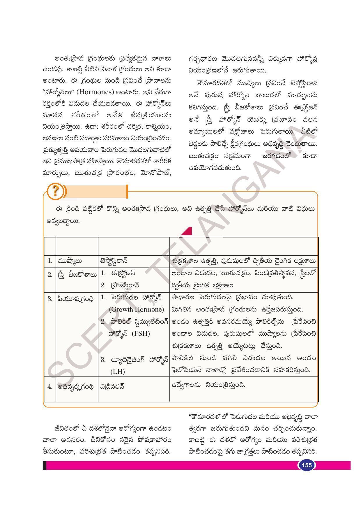 TS SCERT Class 8 Biological Science Path 1 (Telugu Medium) Text Book - Page 41