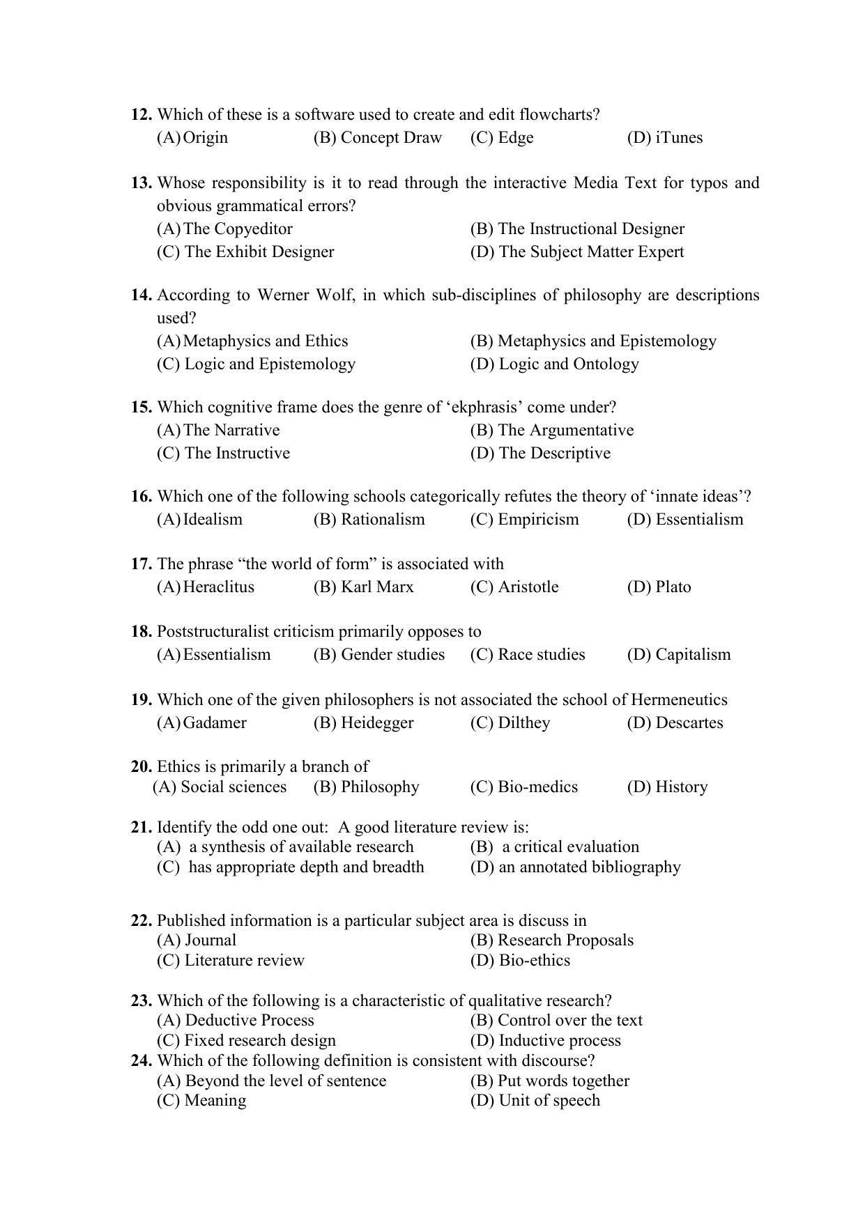 PU MPET English 2022 Question Papers - Page 2