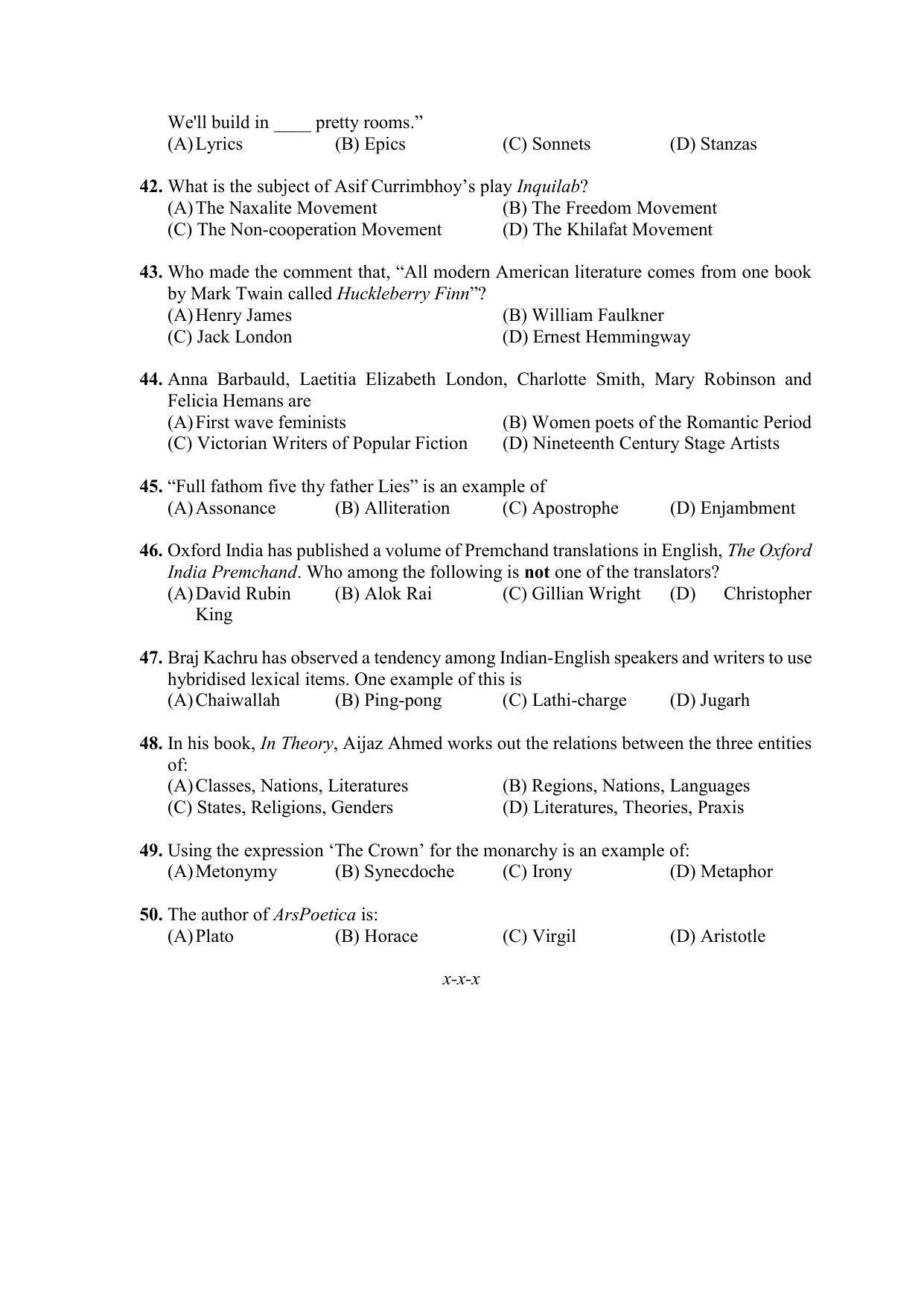 PU MPET English 2022 Question Papers - Page 5