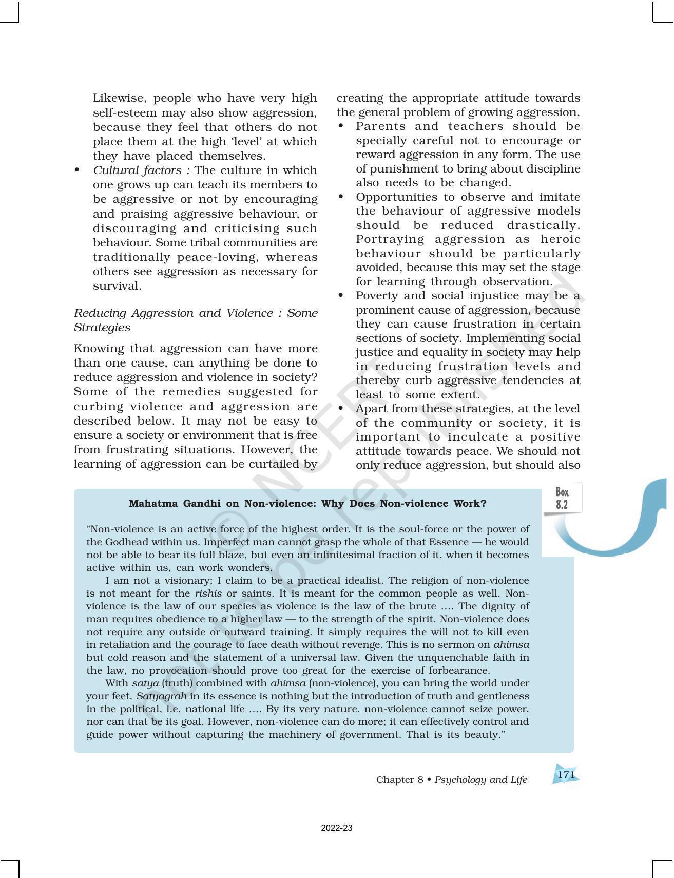 NCERT Book for Class 12 Psychology Chapter 8 Psychology and Life - Page 20