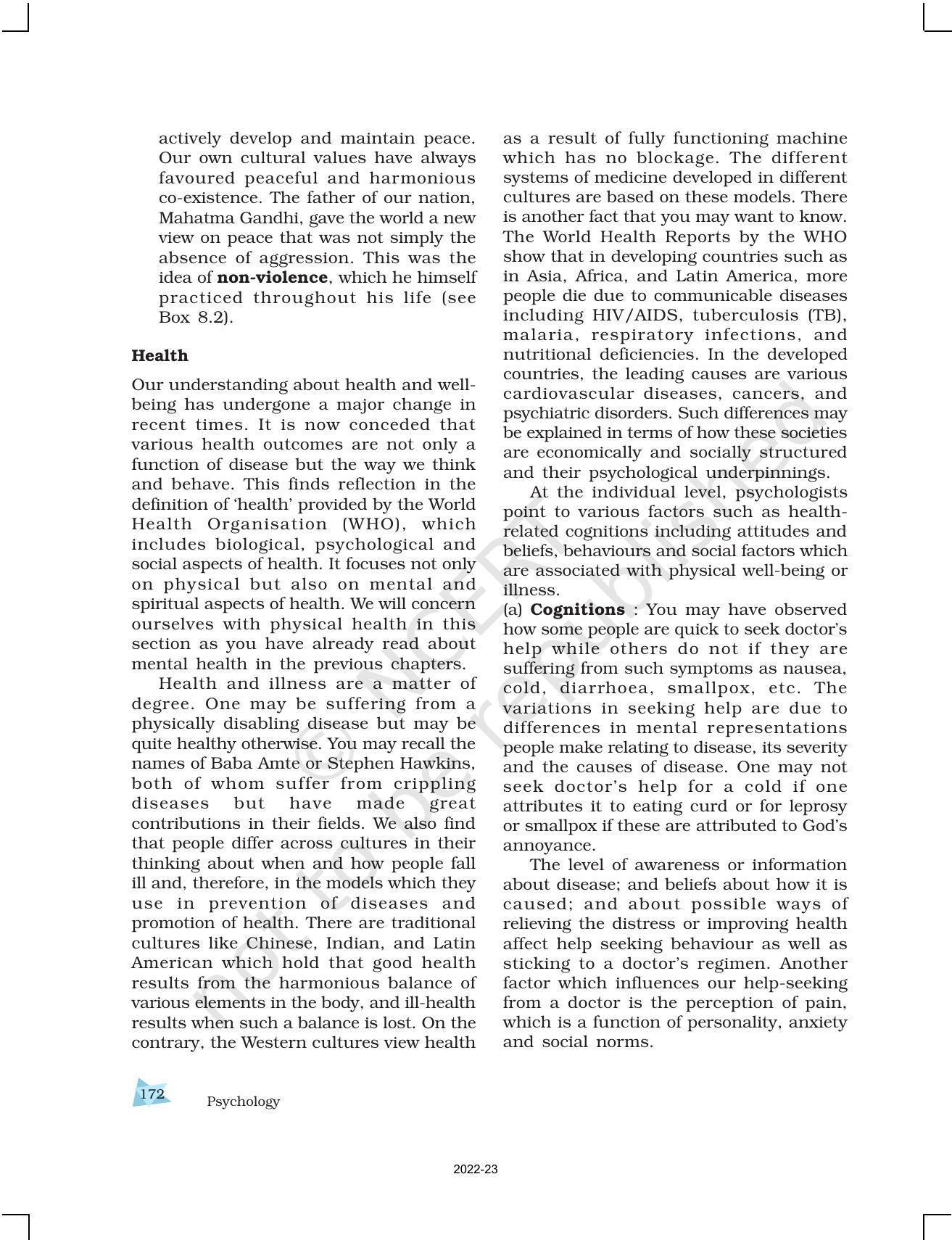 NCERT Book for Class 12 Psychology Chapter 8 Psychology and Life - Page 21