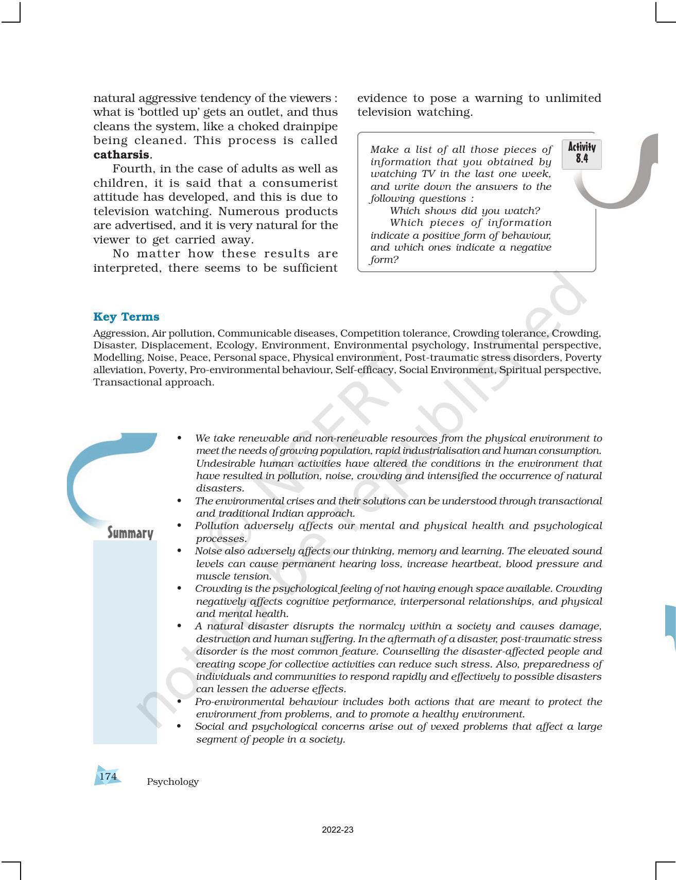 NCERT Book for Class 12 Psychology Chapter 8 Psychology and Life - Page 23