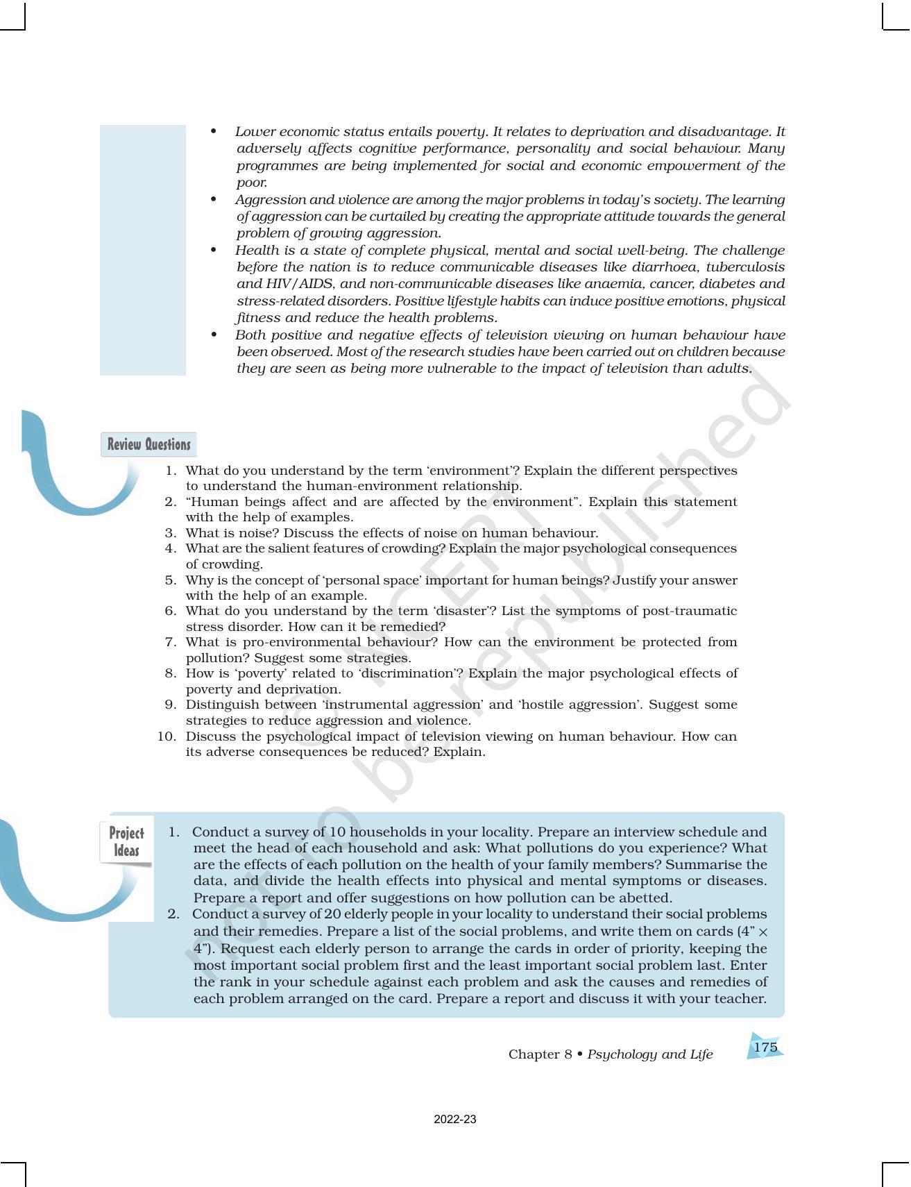 NCERT Book for Class 12 Psychology Chapter 8 Psychology and Life - Page 24
